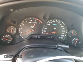 2004 Chevrolet Corvette with VIN 1G1YY22G345124833, listed as a Copart auction lot 70002304 with 78,083 mi miles and Salvage Title. Bid and sale history available at carsss.com. Image 9.