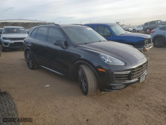 2017 Porsche Cayenne GTS with VIN WP1AD2A28HLA83870, listed as a Copart auction lot 87222024 with 48,476 mi miles and Salvage Title. Bid and sale history available at carsss.com. Image 4.