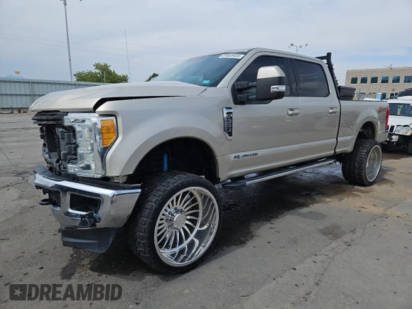2017 Ford F-350 Platinum with VIN 1FT8W3BT2HEC01200, listed as a Copart auction lot 51653455 with 94,440 mi miles and Salvage Title. Bid and sale history available at DreamBid. Image 1.
