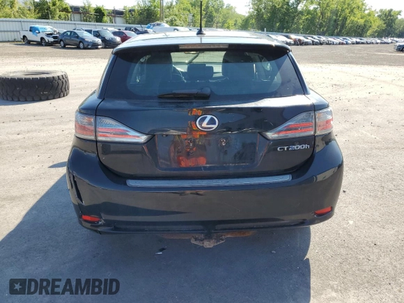 2012 Lexus CT 200h with VIN JTHKD5BH9C2067295, listed as a Copart auction lot 63243835 with 190,622 mi miles and Salvage title. Bid and sale history available at DreamBid. Image 6.