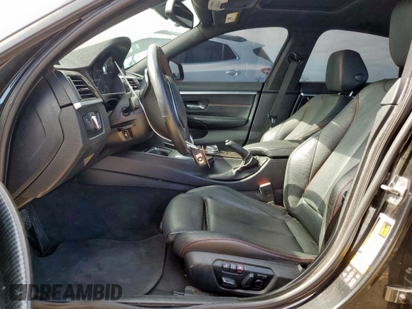 2015 BMW 4 Series 428i xDrive with VIN WBA4C9C58FG135373, listed as a Copart auction lot 58545155 with 122,732 mi miles and Salvage title. Bid and sale history available at DreamBid. Image 7.