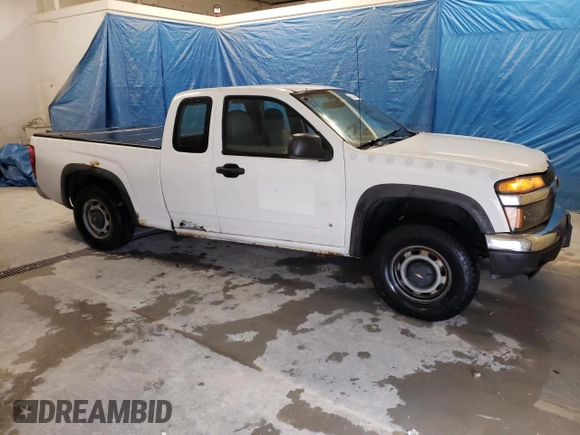 2007 Chevrolet Colorado Work Truck with VIN 1GCDT19E078161506, listed as a Copart auction lot 80374074 with 129,456 mi miles and Clean Title. Bid and sale history available at carsss.com. Image 4.