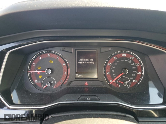 2020 Volkswagen Jetta S with VIN 3VWC57BU5LM078280, listed as a Copart auction lot 85591314 with 76,813 mi miles and Salvage title. Bid and sale history available at DreamBid. Image 9.