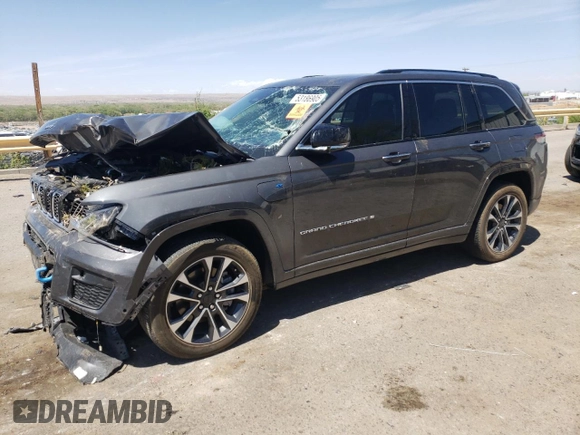 2022 Jeep Grand Cherokee Overland with VIN 1C4RJYD66N8716069, listed as a Copart auction lot 53186905 with Not provided miles and Salvage title. Bid and sale history available at DreamBid. Image 1.