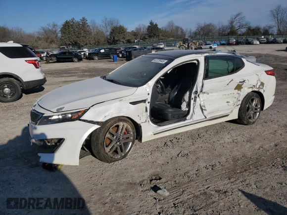 2013 Kia Optima SX with VIN 5XXGR4A6XDG091538, listed as a Copart auction lot 42228445 with 184,398 mi miles and Salvage title. Bid and sale history available at DreamBid. Image 1.