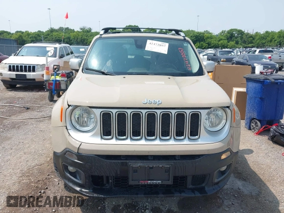 2016 Jeep Renegade Limited with VIN ZACCJBDT4GPD35969, listed as a IAAI auction lot 42472057 with 101,690 mi miles and . Bid and sale history available at DreamBid. Image 12.