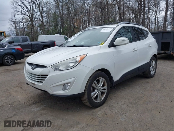 2013 Hyundai Tucson GLS with VIN KM8JU3AC5DU693550, listed as a IAAI auction lot 41919615 with 202,517 mi miles. Bid and sale history available at carsss.com. Image 17.