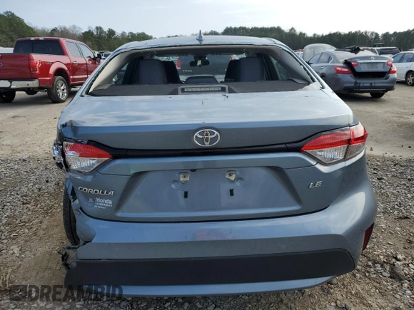 2022 Toyota Corolla LE with VIN 5YFEPMAEXNP308339, listed as a Copart auction lot 45419315 with 69,231 mi miles and Salvage Title. Bid and sale history available at carsss.com. Image 6.