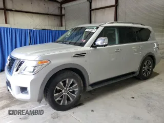 2018 Nissan Armada SL z VIN JN8AY2NCXJX501860, wystawiony jako Copart lot #54814325 z przebiegiem 129 741 mil mil oraz Czysty tytuł • Clean title. Historia ofert i sprzedaży dostępna na DreamBid. Obrazek 1.