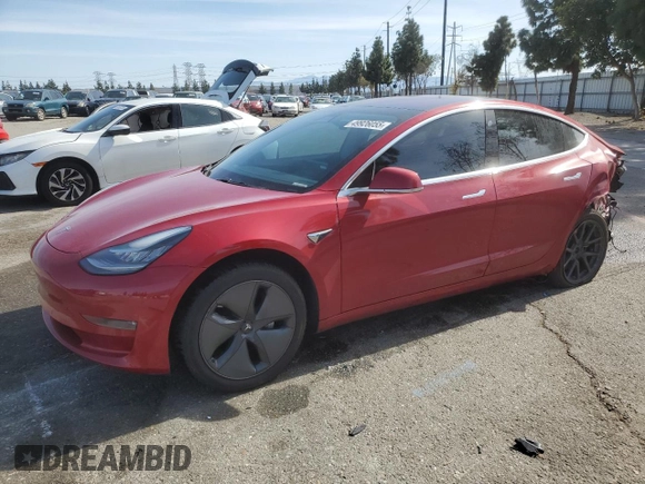 2018 Tesla Model 3 Long Range Battery with VIN 5YJ3E1EA5JF013044, listed as a Copart auction lot 49926055 with 102,158 mi miles and Salvage Title. Bid and sale history available at DreamBid. Image 1.