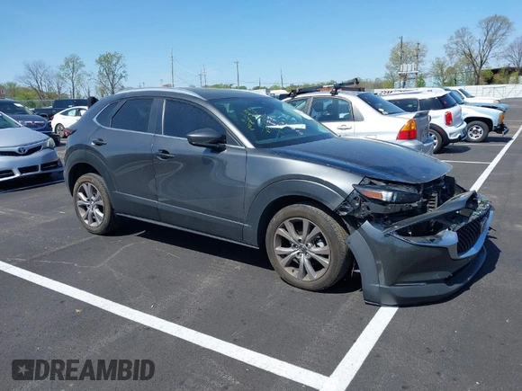 2022 Mazda CX-30 2.5 S Preferred Package with VIN 3MVDMBCL6NM425202, listed as a IAAI auction lot 41914308 with 24,815 mi miles. Bid and sale history available at carsss.com. Image 1.
