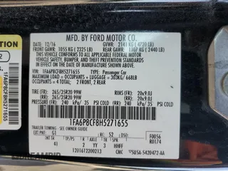 2017 Ford Mustang GT with VIN 1FA6P8CF8H5271655, listed as a Copart auction lot 52348105 with 77,819 mi miles and Salvage Title. Bid and sale history available at DreamBid. Image 14.