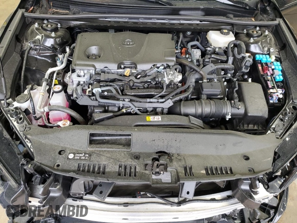 2025 Toyota Camry LE with VIN 4T1DAACK8SU528619, listed as a Copart auction lot 51645145 with 5,915 mi miles and Salvage Title. Bid and sale history available at DreamBid. Image 11.