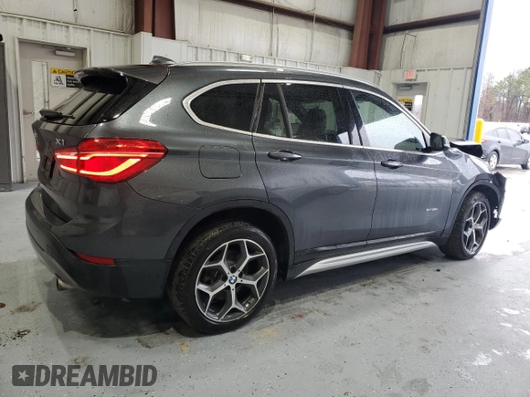 2017 BMW X1 xDrive28i with VIN WBXHT3C38H5F73265, listed as a Copart auction lot 45148825 with 95,850 mi miles and Salvage Title. Bid and sale history available at carsss.com. Image 3.