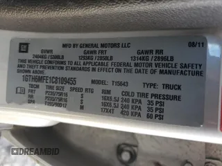 2012 GMC Canyon SLE1 with VIN 1GTH6MFE1C8109455, listed as a Copart auction lot 79222264 with 166,041 mi miles and Salvage Title. Bid and sale history available at carsss.com. Image 12.