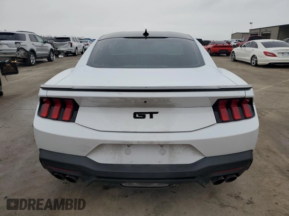 2024 Ford Mustang GT with VIN 1FA6P8CF9R5411164, listed as a Copart auction lot 43802615 with Not provided miles and Salvage title. Bid and sale history available at DreamBid. Image 6.