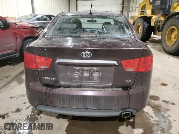 2011 Kia Forte SX with VIN KNAFW4A38B5364582, listed as a Copart auction lot 83054214 with 214,416 mi miles and Clean Title. Bid and sale history available at carsss.com. Image 6.