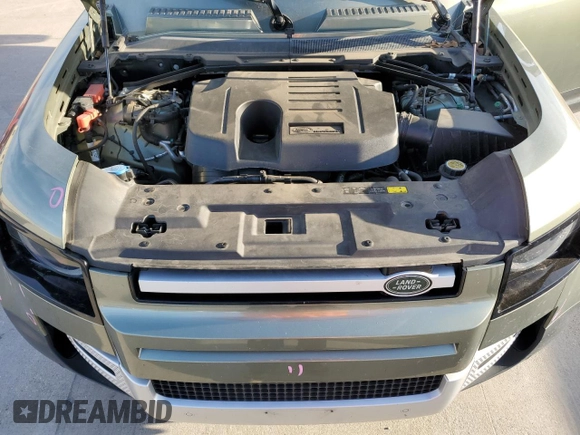 2022 Land Rover Defender SE with VIN SALEP7RU6N2095393, listed as a Copart auction lot 87873935 with 43,015 mi miles and Salvage title. Bid and sale history available at DreamBid. Image 11.