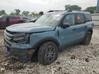 2023 Ford Bronco Sport Big Bend z VIN 3FMCR9B6XPRD35278, wystawiony jako Copart lot #59750365 z przebiegiem Nie podano mil oraz Czysty tytuł • Clean title. Historia ofert i sprzedaży dostępna na DreamBid. Obrazek 1.