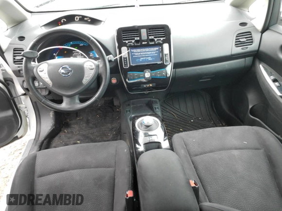 2015 Nissan LEAF SV with VIN 1N4AZ0CP2FC318640, listed as a Copart auction lot 47605593 with 48,523 mi miles. Bid and sale history available at carsss.com. Image 8.
