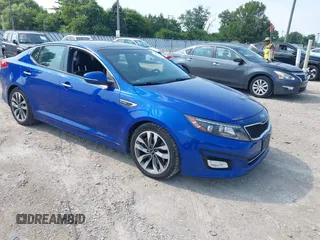 2015 Kia Optima SX Turbo z VIN 5XXGR4A6XFG420175, wystawiony jako IAAI lot #42873100 z przebiegiem 154 835 mil mil oraz . Historia ofert i sprzedaży dostępna na DreamBid. Obrazek 1.