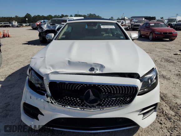 2018 Mercedes-Benz E-Class E 400 with VIN WDD1K6GB0JF057411, listed as a Copart auction lot 82135774 with 46,021 mi miles and Salvage Title. Bid and sale history available at carsss.com. Image 5.