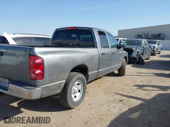 2008 Dodge 1500 SLT with VIN 1D7HA18208J109999, listed as a IAAI auction lot 41732064 with 170,336 mi miles. Bid and sale history available at carsss.com. Image 4.
