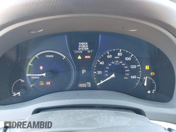 2010 Lexus RX 450h with VIN JTJBC1BA6A2009915, listed as a IAAI auction lot 41903210 with 190,013 mi miles and . Bid and sale history available at carsss.com. Image 7.
