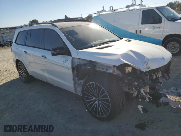 2018 Mercedes-Benz GLS with VIN 4JGDF7FE2JB063422, listed as a Copart auction lot 72320134 with 64,838 mi miles and Salvage Title. Bid and sale history available at carsss.com. Image 4.