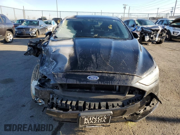 2017 Ford Fusion S with VIN 3FA6P0G70HR162690, listed as a Copart auction lot 50009285 with 147,106 mi miles and Salvage Title. Bid and sale history available at carsss.com. Image 5.