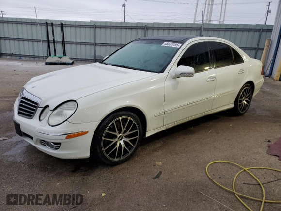 2007 Mercedes-Benz E-Class 3.5L with VIN WDBUF87X37X219746, listed as a Copart auction lot 45037495 with 157,384 mi miles and Salvage Title. Bid and sale history available at carsss.com. Image 1.