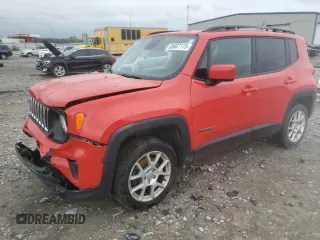 2019 Jeep Renegade Latitude z VIN ZACNJBBB8KPK74148, wystawiony jako Copart lot #55687115 z przebiegiem Nie podano mil oraz Szkoda całkowita • Salvage title. Historia ofert i sprzedaży dostępna na DreamBid. Obrazek 1.