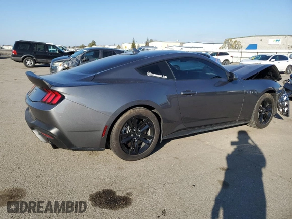 2024 Ford Mustang GT with VIN 1FA6P8CF2R5411295, listed as a Copart auction lot 43099885 with 12,307 mi miles and Salvage Title. Bid and sale history available at DreamBid. Image 3.