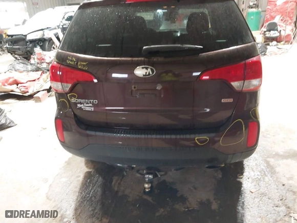 2014 Kia Sorento LX with VIN 5XYKT3A63EG429977, listed as a IAAI auction lot 41537822 with 121,423 mi miles. Bid and sale history available at carsss.com. Image 16.