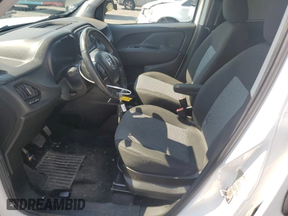 2017 Ram ProMaster City Cargo Tradesman z VIN ZFBERFAB7H6E71317, wystawiony jako Copart lot #59915055 z przebiegiem 93 183 mil mil oraz Szkoda całkowita • Salvage title. Historia ofert i sprzedaży dostępna na DreamBid. Obrazek 7.