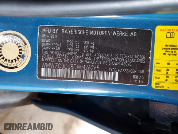 2012 MINI Countryman S с VIN WMWZC3C58CWM26265, выставлен на аукционе Copart как лот 60881995 с пробегом 124 872 миль миль и Списание • Salvage title. История ставок и продаж доступна на DreamBid. Изображение 13.
