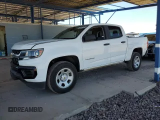 2021 Chevrolet Colorado 2WD Work Truck z VIN 1GCGSBEA6M1106653, wystawiony jako Copart lot #56607495 z przebiegiem 83 978 mil mil oraz Szkoda całkowita • Salvage title. Historia ofert i sprzedaży dostępna na DreamBid. Obrazek 1.