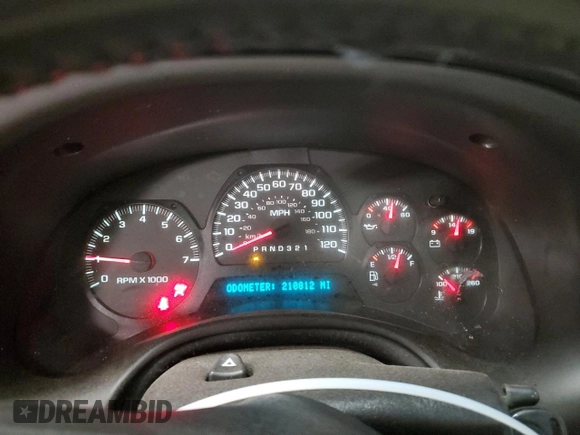 2009 Chevrolet TrailBlazer LT w/2LT with VIN 1GNDT33S992101294, listed as a Copart auction lot 47428335 with 210,812 mi miles and Clean Title. Bid and sale history available at carsss.com. Image 9.