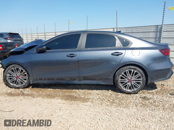 2022 Kia Forte GT with VIN 3KPF44AC7NE473424, listed as a IAAI auction lot 42003311 with 58,888 mi miles. Bid and sale history available at carsss.com. Image 14.