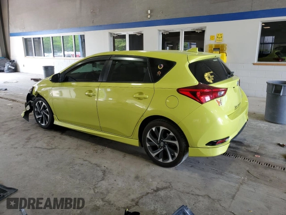 2016 Scion iM with VIN JTNKARJE4GJ502689, listed as a Copart auction lot 55292955 with 127,284 mi miles and Salvage title. Bid and sale history available at DreamBid. Image 2.