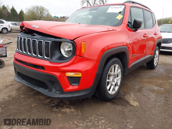 2020 Jeep Renegade Sport with VIN ZACNJAABXLPL52877, listed as a IAAI auction lot 41900699 with 75,505 mi miles and . Bid and sale history available at DreamBid. Image 19.