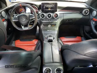 2017 Mercedes-Benz C 63 S AMG with VIN 55SWF8HB1HU183241, listed as a Copart auction lot 65524854 with 80,709 mi miles and Salvage title. Bid and sale history available at DreamBid. Image 8.