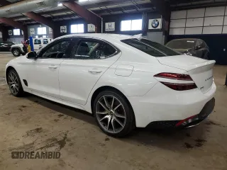 2023 Genesis G70 2.0T with VIN KMTG34TA5PU128224, listed as a Copart auction lot 82026383 with 7,311 mi miles and Salvage Title. Bid and sale history available at DreamBid. Image 2.