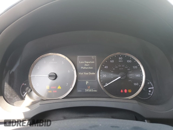 2017 Lexus IS 300 with VIN JTHCM1D27H5022643, listed as a Copart auction lot 61489985 with 59,565 mi miles and Salvage title. Bid and sale history available at DreamBid. Image 9.