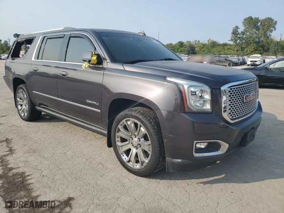2015 GMC Yukon XL Denali with VIN 1GKS2JKJ4FR636332, listed as a Copart auction lot 70721314 with 0 mi miles and Salvage Title. Bid and sale history available at carsss.com. Image 4.