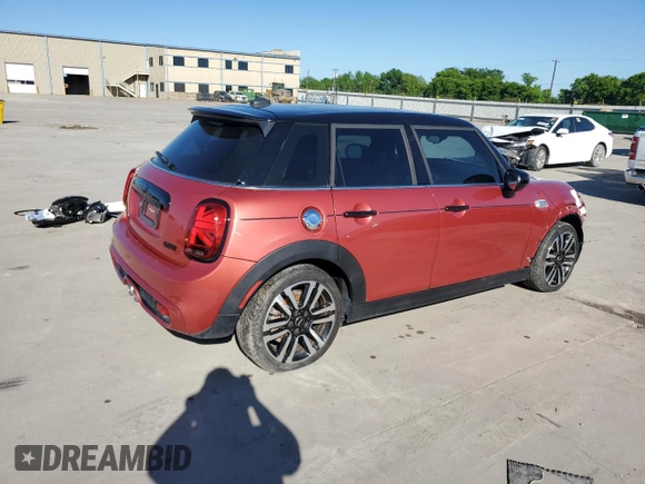 2021 MINI Hardtop 4 Door Cooper S z VIN WMWXU9C08M2N29397, wystawiony jako Copart lot #54247915 z przebiegiem 8 654 mil mil oraz Szkoda całkowita • Salvage title. Historia ofert i sprzedaży dostępna na DreamBid. Obrazek 3.