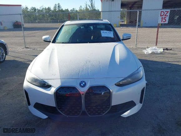 2024 BMW i4 eDrive35 with VIN WBY43AW04RFT05287, listed as a IAAI auction lot 41427545 with 6,347 mi miles. Bid and sale history available at carsss.com. Image 13.