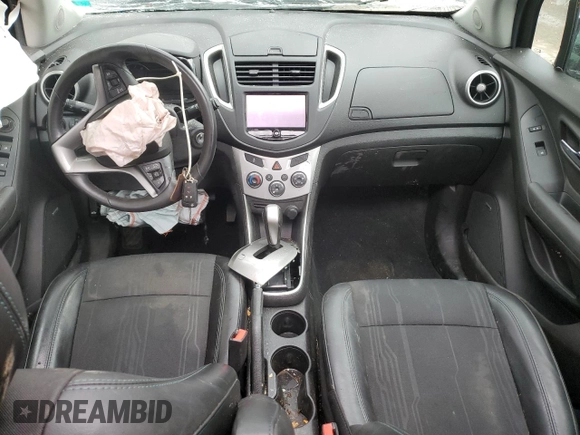 2016 Chevrolet Trax LT with VIN 3GNCJPSBXGL205511, listed as a Copart auction lot 53418195 with Not Provided miles and Non Repairable. Bid and sale history available at DreamBid. Image 8.