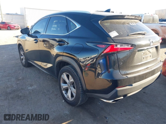 2017 Lexus NX with VIN JTJYARBZ3H2081119, listed as a IAAI auction lot 41256292 with 92,437 mi miles. Bid and sale history available at carsss.com. Image 3.