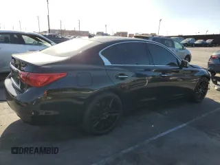 2014 Infiniti Q50 Hybrid Premium with VIN JN1AV7APXEM691616, listed as a Copart auction lot 51646095 with 133,670 mi miles and Clean Title. Bid and sale history available at DreamBid. Image 3.